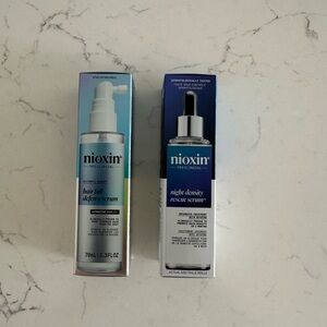 Nioxin Hair Fall Defense & Night Density Rescue Serum Set